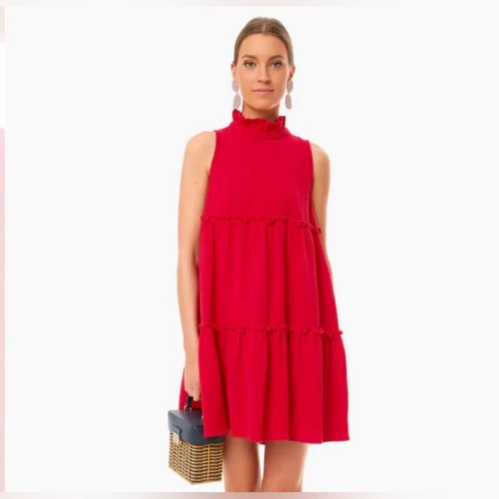 COPY - Red Tuckernuck Gauze Dress